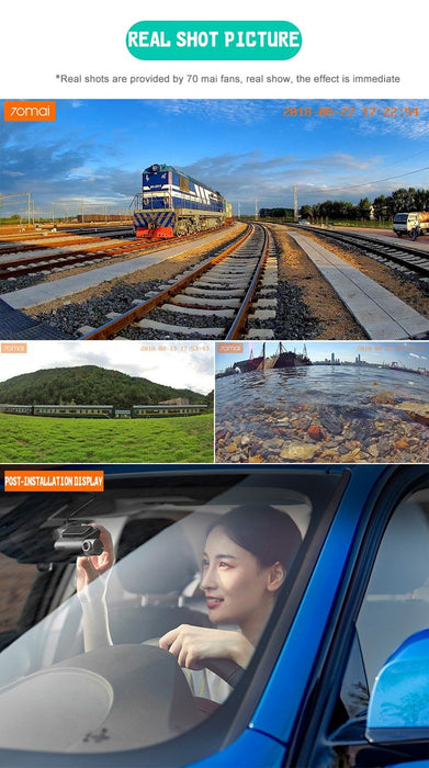 Smart recorders Xiaomi 70mai Pro WiFi GPS module voice commands and real-time monitoring - DVR Camcorders