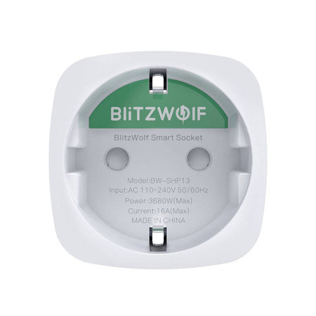 Smart Socket BlitzWolf BW-SHP13 ZigBee (EU) 3680W - Power plugs<<<Smart Plug<<<Actuators<<<Smart Home<<<InnproXML