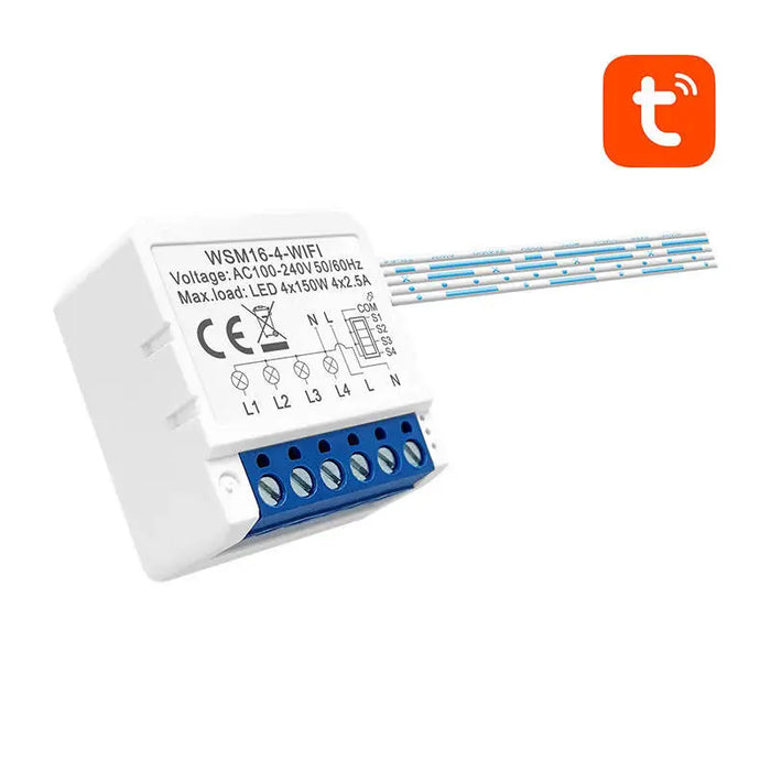 Smart Switch Module WiFi Avatto WSM16-W4 TUYA - Smart controllers<<<Control devices<<<Smart Home<<<InnproXML