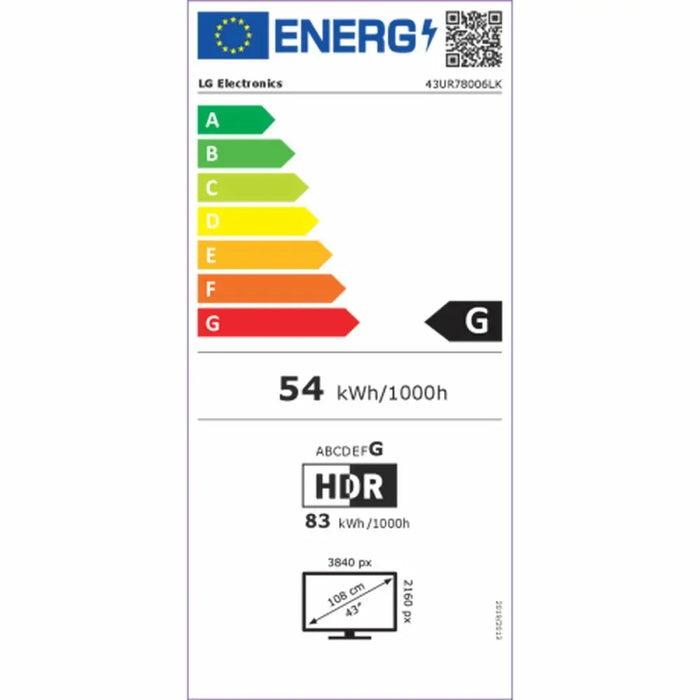 Smart TV LG 43UR78006LK 4K Ultra HD 43’’ HDR LCD - Електроника Телевизори<<<Компютри| Електроника<<<BigBuy&&&Телевизори