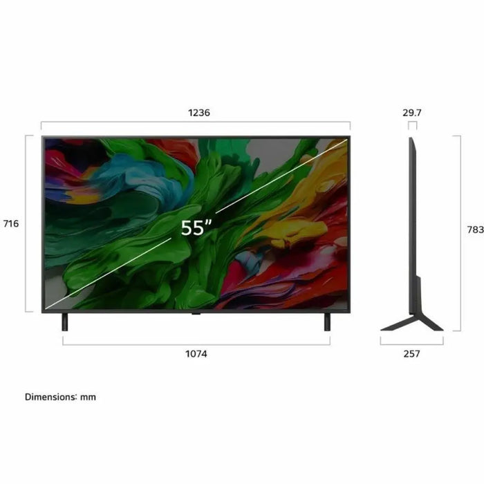 Smart TV LG 55QNED87A6B 55’’ (55’’) 4K Ultra HD (4K Ultra HD) LED HDR Edge-LED AMD FreeSync (LED) (HDR) (Edge-LED) (AMD