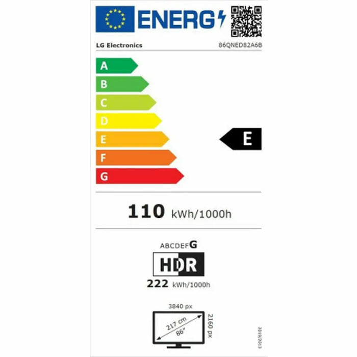 Smart TV LG 86QNED82A6B 86’’ 4K Ultra HD LED HDR Edge-LED QNED - Електроника Телевизори<<<Компютри|