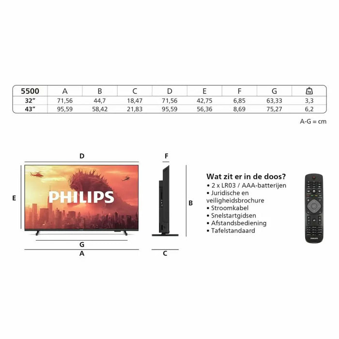 Smart TV Philips 32PHS5500 HD 32’’ LED - Електроника Телевизори<<<Компютри| Електроника<<<BigBuy&&&Телевизори и смарт