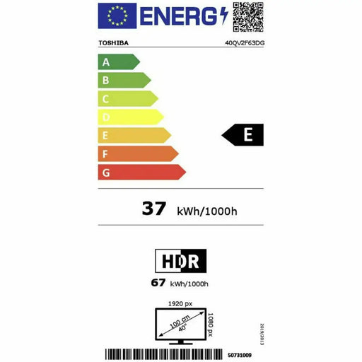Smart TV Toshiba 40QV2F63DG 40’’ LED - Електроника Телевизори<<<Компютри| Електроника<<<BigBuy&&&Телевизори и смарт