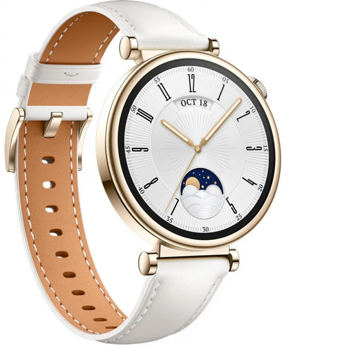 Smart watch Huawei GT4 Aurora-B19L White Leather - Смарт часовници<<<Смарт устройства<<<TechMart&&&Watches<<<HUAWEI