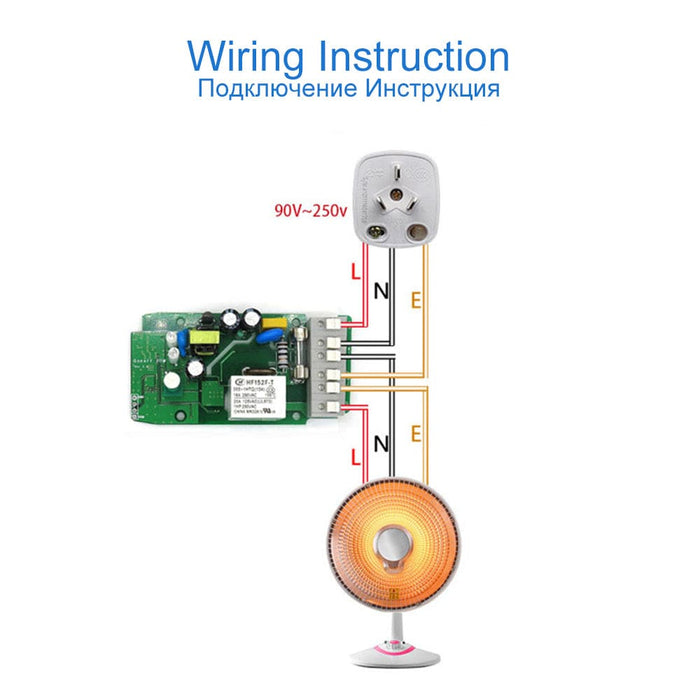 Smart Wi-Fi switch Sonoff TH16, 16A 2200W, with a sensor for temperature and humidity