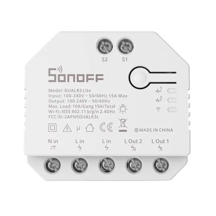 Smart Wi-Fi switch WiFi Sonoff Dual R3 Lite - Smart controllers<<<Control devices<<<Smart Home<<<InnproXML