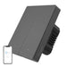 Smart WiFi wall switch SONOFF M5-2C-80 (2-channel for frame graphite) - Switches<<<Control devices<<<Smart