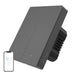 Smart WiFi wall switch SONOFF M5-2C-80 (2-channel for frame graphite) - Switches<<<Control devices<<<Smart