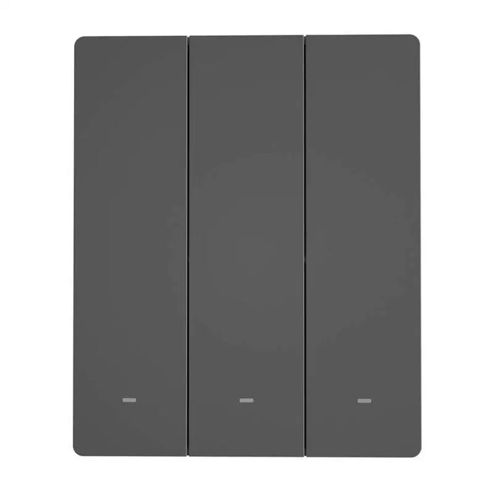 Smart WiFi wall switch SONOFF M5-3C-80 (3-channel for frame graphite) - Switches<<<Control devices<<<Smart