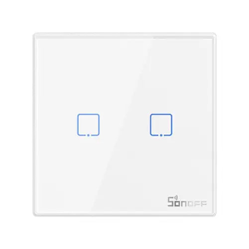 Smart Wireless Wall Switch Sonoff T2EU2C-RF 433MHz (2-channel) - Switches<<<Control devices<<<Smart