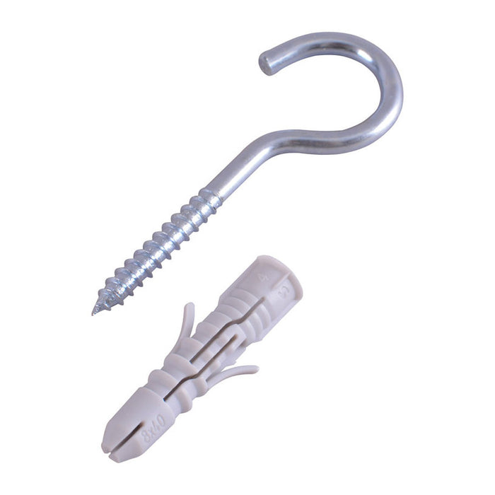 UNIVERSAL DOWEL WITH C-HOOK F8X40MM 4 PCS SMART