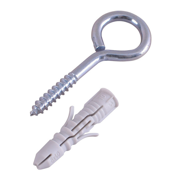 UNIVERSAL DOWEL WITH O-HOOK F8X40MM 4 PCS SMART