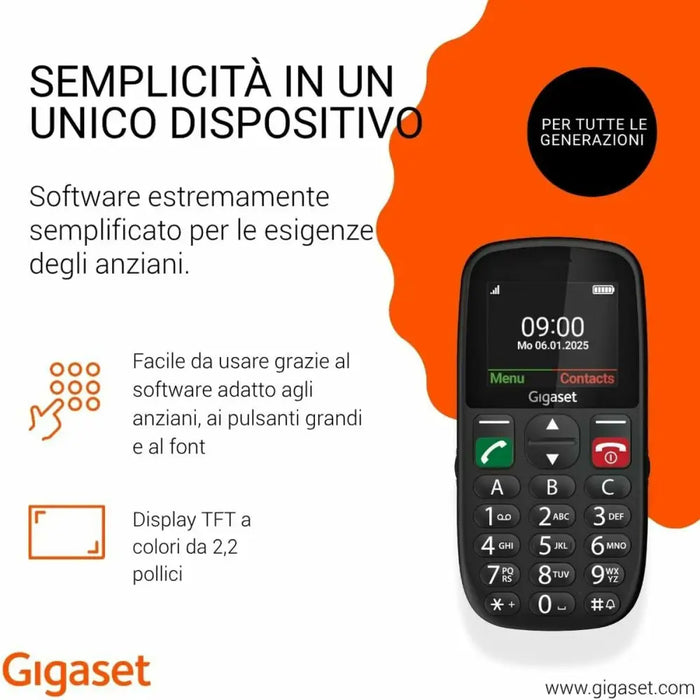 Smartphone Gigaset GL395 2,2’’ 32 MB RAM Black - Електроника Телефони и таблети<<<Компютри|