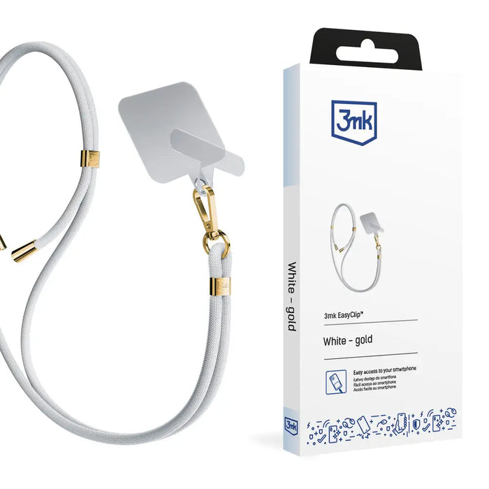 Smartphone Lanyard 3mk EasyClip - White - *Kategoria tymczasowa<<<HurtelXML