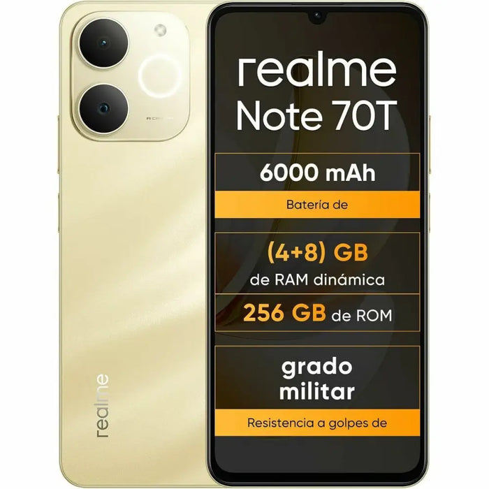 Smartphone Realme NOTE 70T 4 GB RAM 256 GB 6,74’’ Unisoc Golden - Електроника Телефони и таблети<<<Компютри|