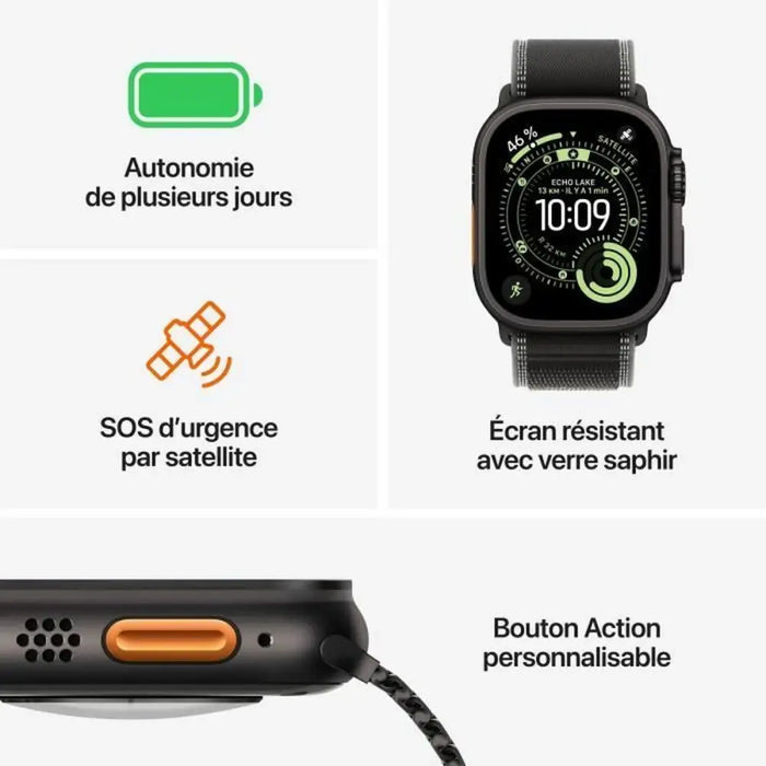 Smartwatch Apple Black 49 mm - Smartwatches<<<Електроника Телефони и таблети<<<Компютри| Електроника<<<BigBuy