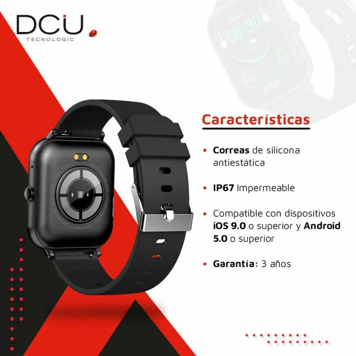 Smartwatch DCU CURVED GLASS PRO 1,83’’ Black - Електроника Телефони и таблети<<<Компютри|