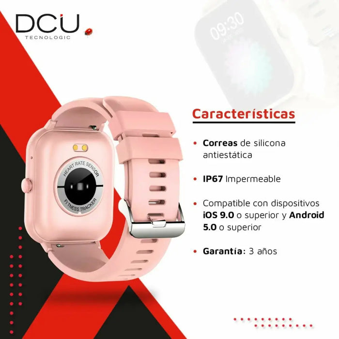 Smartwatch DCU CURVED GLASS PRO Pink - Електроника Телефони и таблети<<<Компютри|