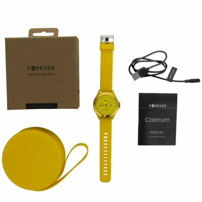 Smartwatch Forever CW-300 Yellow - Електроника Телефони и таблети<<<Компютри|