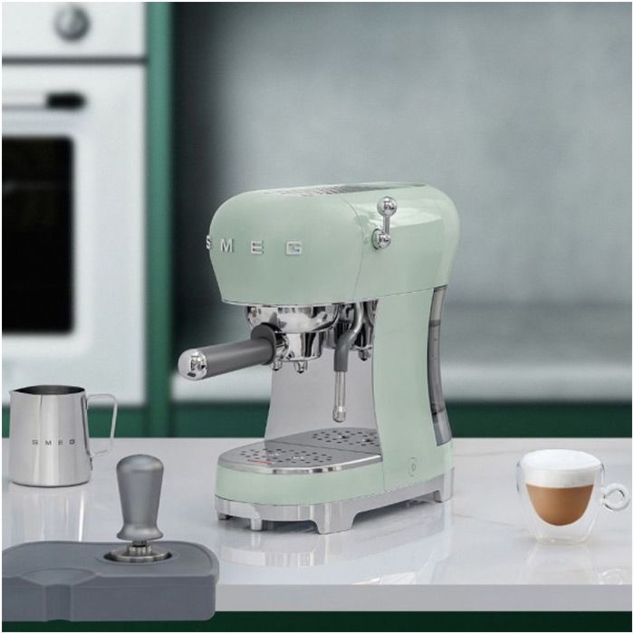 Coffee machine SMEG ECF02PGEU, Pastel green