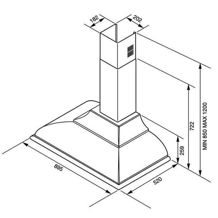 Built-in SMEG KC19AOE absorber