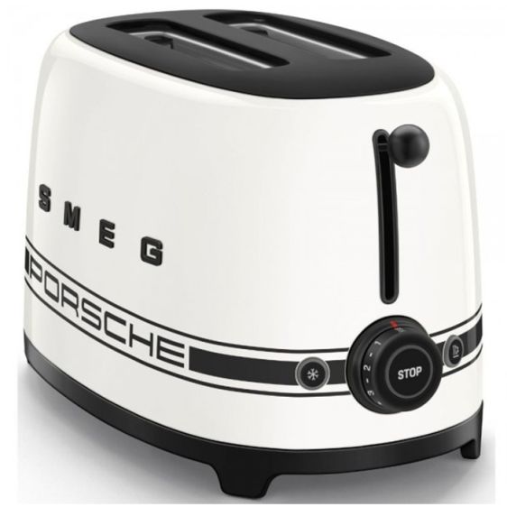 Toaster SMEG TSF01PCWEU, 2 slices, 950 W, Porsche Carrara White