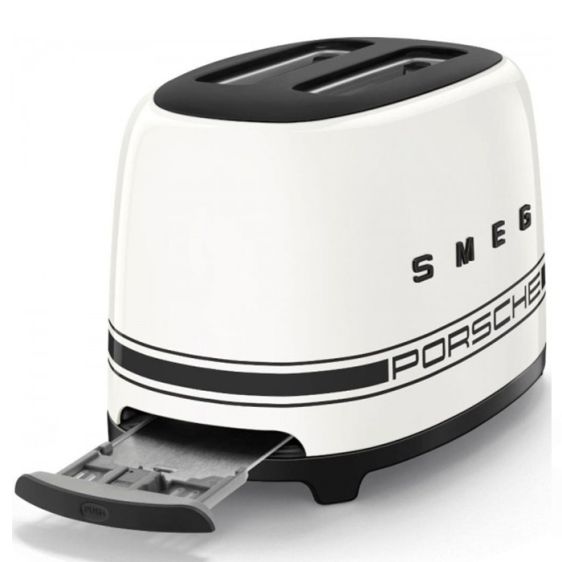 Toaster SMEG TSF01PCWEU, 2 slices, 950 W, Porsche Carrara White