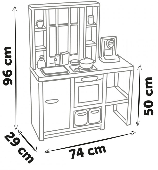 Toy kitchen Smoby 32 Pieces 96 x 74 x 29 cm