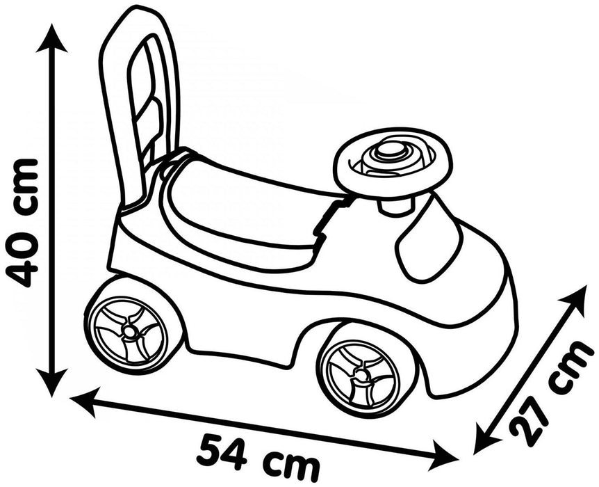 Tricycle Smoby Black Red 2-in-1