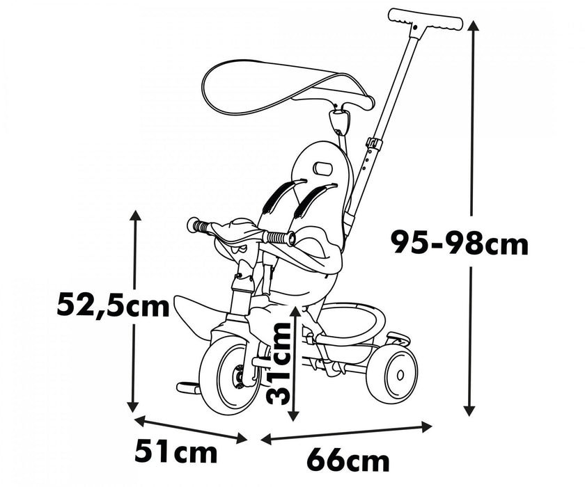 Tricycle Smoby S.Life Balade Multicolour