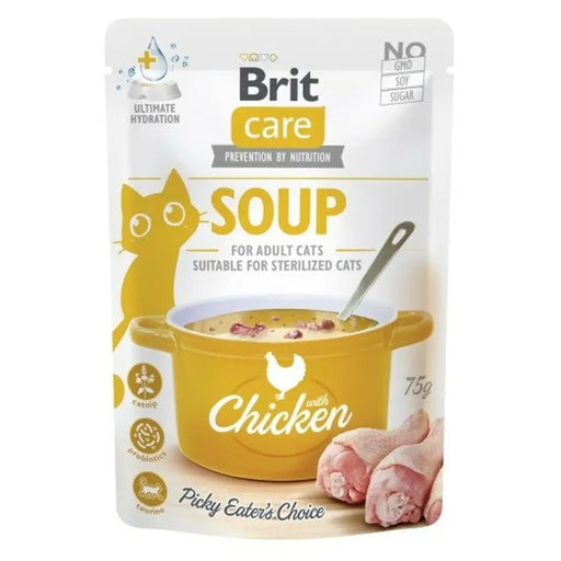 Snack for Cats Brit Care Soup Chicken - Хранене на домашни любимци<<<Домашни Животни<<<Дом