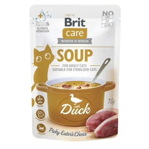 Snack for Cats Brit Care Soup Duck Duck - Хранене на домашни любимци<<<Домашни Животни<<<Дом