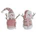 Snow Doll DKD Home Decor White Brown Pink 30 x 16 x 33 cm (2 Units) - Коледни украси<<<Декорация и Осветление<<<Дом