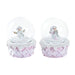 Snow Doll DKD Home Decor White Pink 7 x 7 x 9 cm (2 Units) - Декорация и Осветление<<<Дом Градина<<<BigBuy&&&Коледни