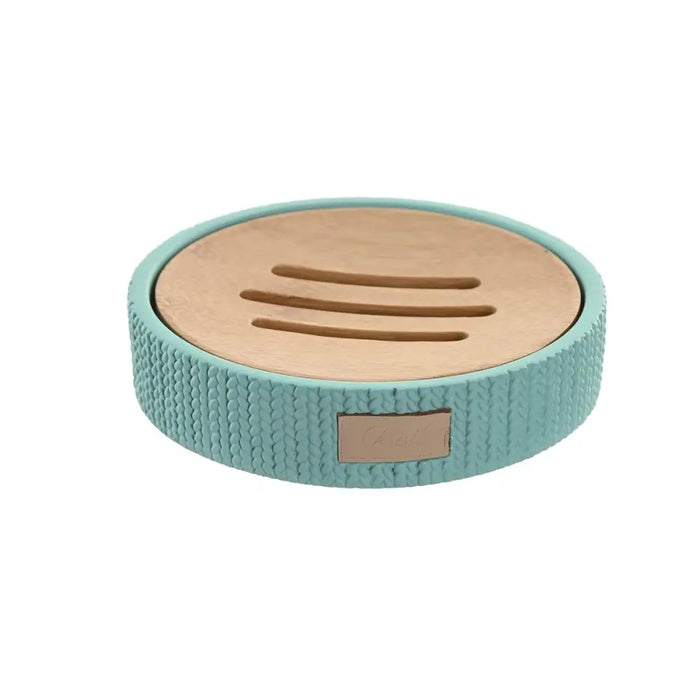Soap dish DKD Home Decor 11 x 11 x 2,5 cm Cement Green - Баня<<<Дом Градина<<<BigBuy&&&Аксесоари и