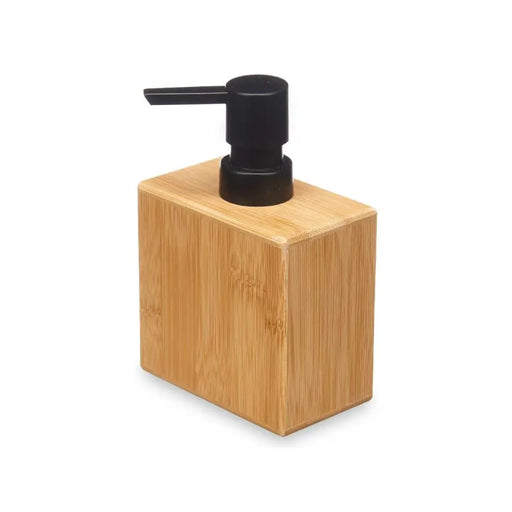 Soap Dispenser Berilo Black Bamboo Plastic 9,7 x 15 x 5,8 cm (12 Units) - Баня<<<Дом Градина<<<BigBuy&&&Аксесоари и