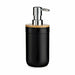 Soap Dispenser Berilo Black Bamboo polypropylene 350 ml 8 x 17 x 9 cm 9 x 17 x 8 cm (6 Units) - Баня<<<Дом