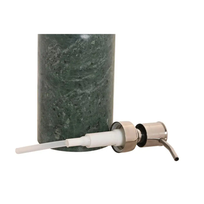 Soap Dispenser Home ESPRIT Green Silver Stainless steel Marble Modern 7,5 x 7,5 x 18 cm - Баня<<<Дом