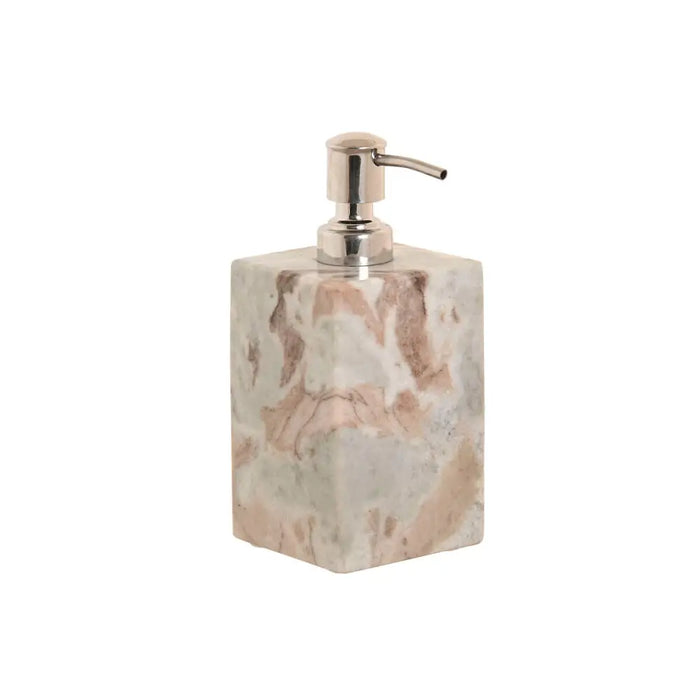 Soap Dispenser Home ESPRIT White Brown Marble Modern 7,5 x 7,5 x 18 cm - Баня<<<Дом Градина<<<BigBuy&&&Аксесоари и