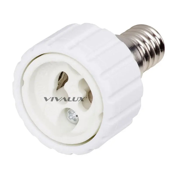 SOCKET ADAPTER E14 TO GU10 IP20 VIVALUX - Ел.апаратура<<<Електроматериали<<<Строителни