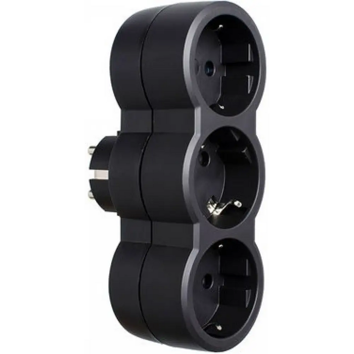 Socket adapter Legrand 50512 triple black - Адаптери<<<Аксесоари за телевизори<<<Аксесоари<<<TechMart
