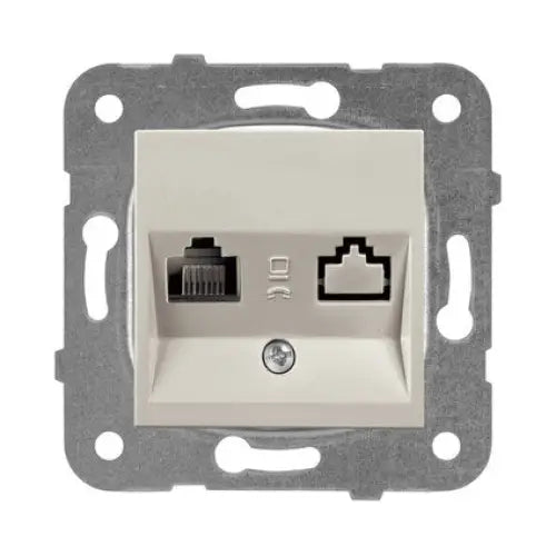 SOCKET COMPUTER MECHANISM BRONZE IP20 PANASONIC KARRE PLUS - Ключове и контакти<<<Електроматериали<<<Строителни