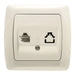 SOCKET COMPUTER RJ45 CAT 5E VIKO BY PANASONIC Carmen - Ключове и контакти<<<Електроматериали<<<Praktiker&&&Ключове и