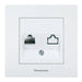 SOCKET PC RJ45 CAT5E PANASONIC WHITE Karre+ - Ключове и контакти<<<Електроматериали<<<Praktiker&&&Ключове и