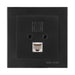 SOCKET RJ45 BLACK MATTE NILSON ALEGRA - Ключове и контакти<<<Електроматериали<<<Praktiker&&&Ключове и