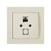 SOCKET RJ45 CAT.5E CREAM NILSON THOR - Ключове и контакти<<<Електроматериали<<<Praktiker&&&Ключове и