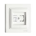 SOCKET RJ45/CAT6 WHITE DESPINA MONO WHITE - Ключове и контакти<<<Електроматериали<<<Praktiker&&&Ключове и