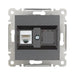 SOCKET RJ45 MECHANISM GRAPHITE MAKEL KAREA LINE - Ключове и контакти<<<Електроматериали<<<Praktiker&&&Ключове и