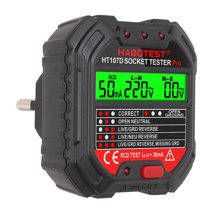 Socket tester with digital display Habotest HT107D - Measuring tools<<<Tools<<<InnproXML